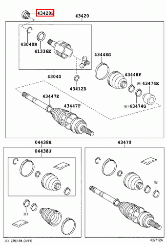 Genuine Toyota Urban Cruiser NSP110 Front Left LH Drive Shaft Oil Seal - Imagen 13 de 20