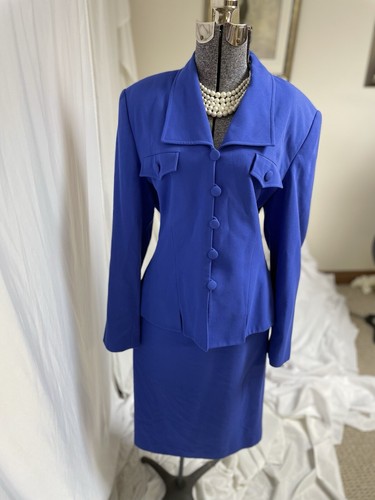 NEW LE SUIT Skirt Suit Size 16 Fits Like 12 Two Piece Set 32” Waist 26” Length - Picture 13 of 24