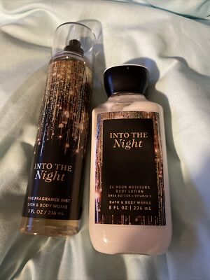 Bath Body Works INTO THE NIGHT Trio Fragrance Mist Lotion
