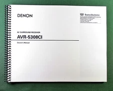 Denon AVR-5308CI Instruction Manual: 131 Pages & Protective Covers!