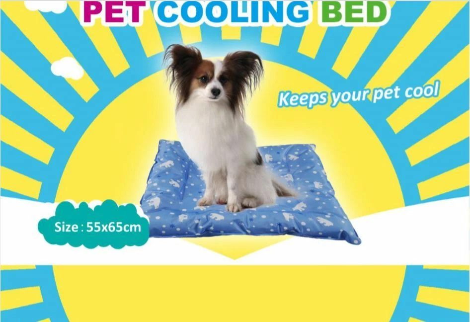 PET DOG COOLING BED + MAT animal cool sleeping beds 55cm x 65cm x 7cm
