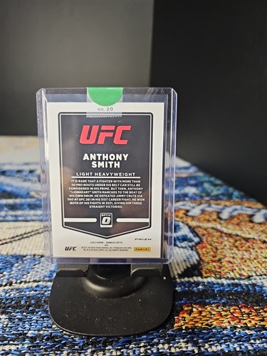 2022 Panini Donruss Optic UFC - Blue Velocity Prizm #20 Anthony Smith - Picture 2 of 2
