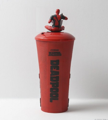 Marvel Deadpool Wolverine Cup Topper with Reusable straws (Megabox Korea) - Picture 10 of 20