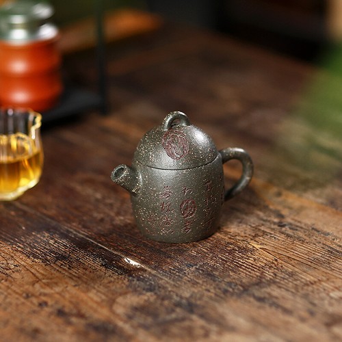 Traditional Craft True Yixing Zisha Purple Clay Tea Pot Marked 7 Infuser Holes - Picture 5 of 24