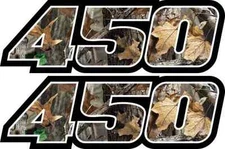 Camo 450 Decals Stickers Graphics 450 Grizzly Wolverine Kodiak Quad ATV Custom