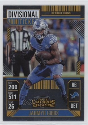 2024 Panini Contenders Divisional Ticket /149 Jahmyr Gibbs #32 0rd2