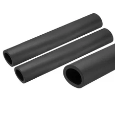 2pcs Foam Tubing for Handle Grip Pipe Insulation 1-1/4" ID 44mm OD 0.25m Black