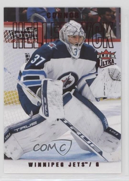 2021-22 Upper Deck Fleer Ultra Red Foil /91 Connor Hellebuyck #90