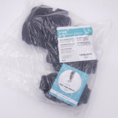 Vive SUP1088 Post Op ROM Knee Brace Hinged Immobilizer Black