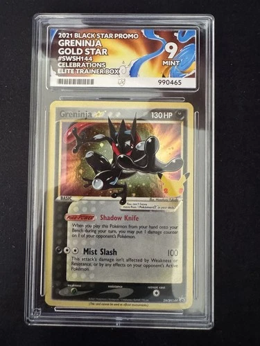 Pokémon TCG - Greninja Gold Star SWSH144 Celebrations - Ace 9 Mint
