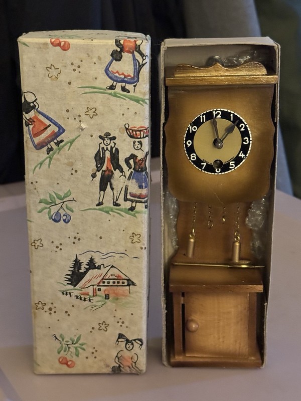 Minature Overocean Clock Co. Grandfather Clock