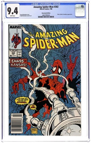 Amazing Spider-Man #302N CGC 9.4 Newsstand 1988 4667395024