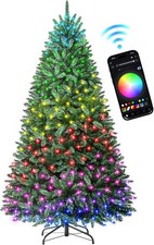6 ft Prelit Christmas Tree 270 LED Lights App Control Artificial Christmas Tree