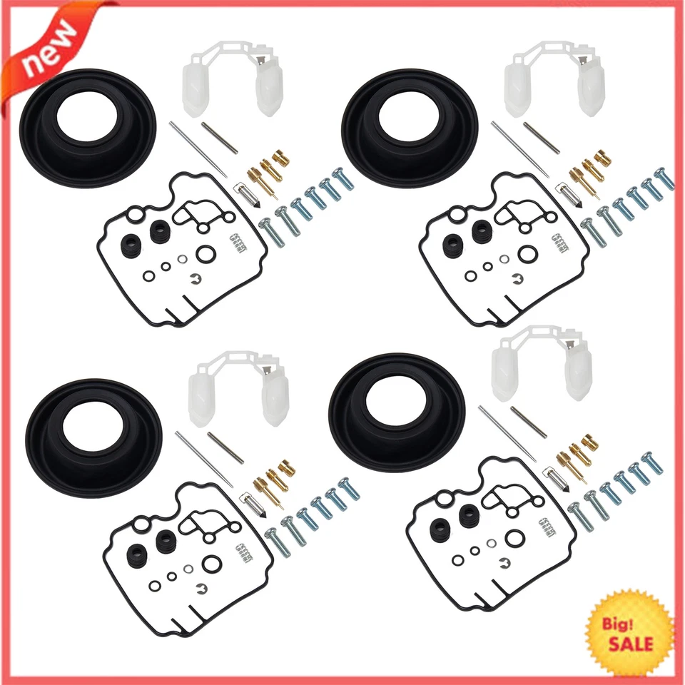 Kit Reparación Carburador 4x Para YAMAHA FZR600 FZR 600R 1990-1999 Kit Reconstrucción Carburador Foto 4 de 4