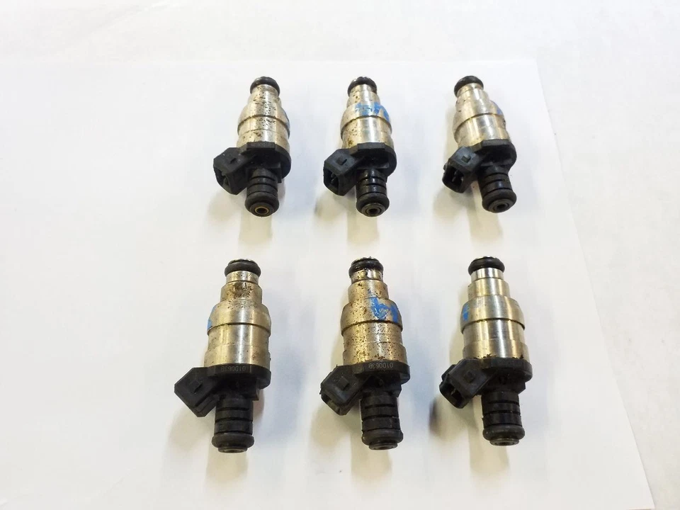 Juego de 6 inyectores de combustible de 4,9 L | Se adapta a Ford Serie F / Mustang 1991-1993 1996-1998 Foto 3 de 4