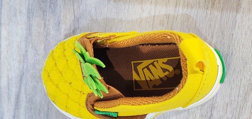 Vans Toddler Pineapple Lemon Chrome Slip-On V Sneaker taglia 4 scarpe bambino - Foto 8 di 17
