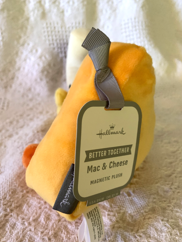 S230 -Neu mit Etikett-Punze-Better Together-"Mac & Cheese"- Magnetisches Plüschtier-Set - Bild 5 von 8