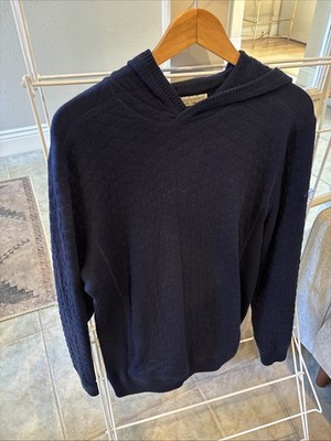 Holderness & Bourne The Wallace Hooded Sweater Navy Size Medium