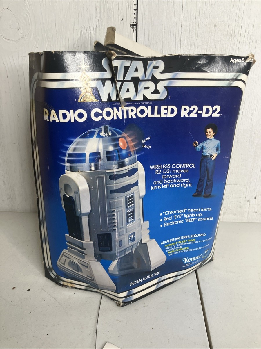 Star Wars 1978 Radio Controlled R2-D2 Original Box & Remote Kenner