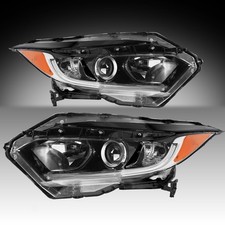 For 2019-2022 Honda HRV HR-V Halogen WLED DRL Headlights Assembly Pair 19-22