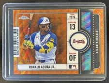 2026 Topps Chrome Ronald Acuna Jr. Big Ticket Players Orange Wave Refractor #/25