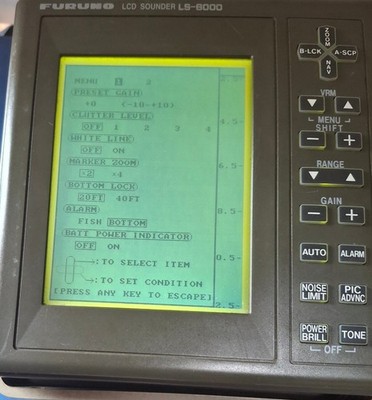 Furuno Boat Marine LCD LS-6000 Sounder Fish Finder Sounder NMEA 50 200kHz
