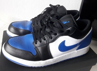 Nike Air Jordan 1 Low White/Royal Blue-Black-White FQ7687-300 EU 44 US 10 Herren