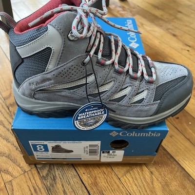 Columbia Crestwood Mid Women's Waterproof Hiking Boots Size 8 New with Box