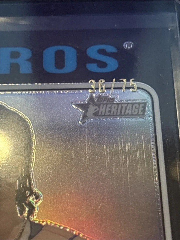 🔥Corey Julks 2024 Topps Heritage High Number #47 Black Border 36/75 Astros - Image 3 of 3