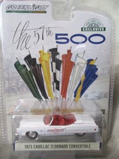 Greenlight Indy 500  1973 Cadillac Eldorado  Pace Car 1:64 Diecast Rubber Tires