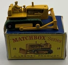 1961 Matchbox Lesney Caterpillar Bulldozer #18-C With Original “D” Box