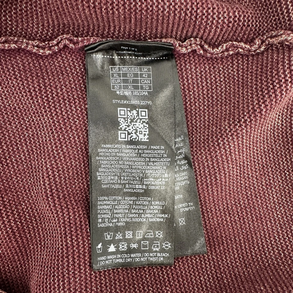 Suéter Guess para mujer XL algodón bayas térmico tejido gofre pulóver manga larga Foto 4 de 4