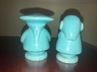Blue Figural Novelty Ceramic Salt & Pepper Shakers Set, 2pc, MPN 1033 — photo 2