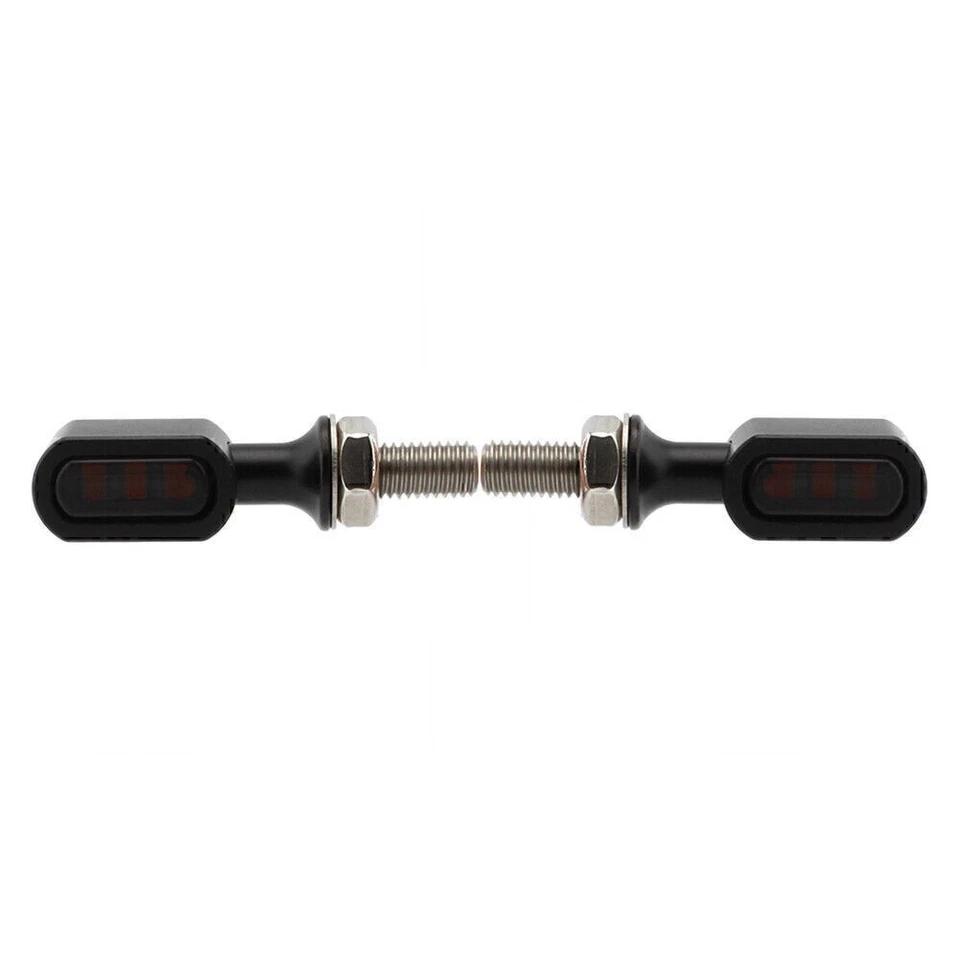 Mini luz de señal de giro LED lámpara indicadora de funcionamiento apta para Harley Sportster Touring Dyna Foto 4 de 4
