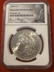 1884 O Morgan Silver Dollar NGC Brilliant UNC! George T Morgan Label!