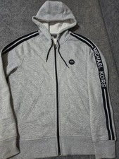 Michael Kors Grey Heathered Full Zip Hoodie Size M