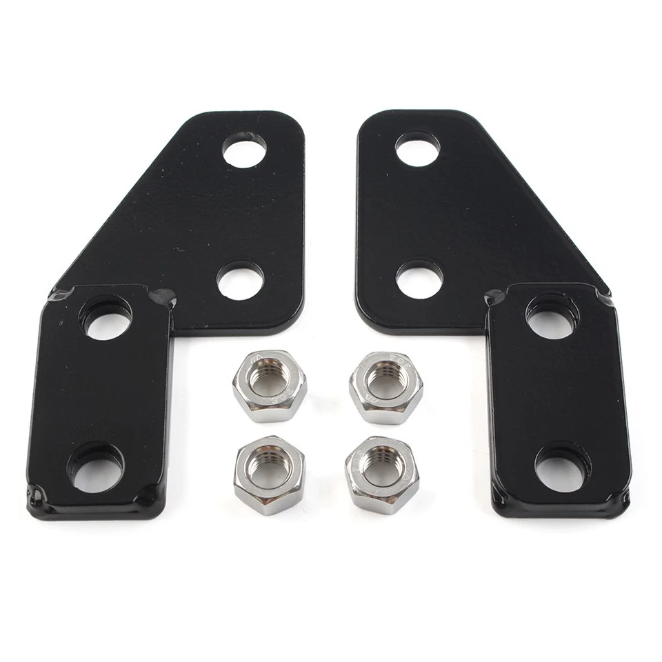 Par de eliminadores de barra de matrícula trasera negros para Harley Electra Glide FLT FLHT Foto 2 de 4