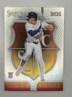 2025 Panini Select Certified Roman Anthony #4 Rookie Card Boston Red Sox