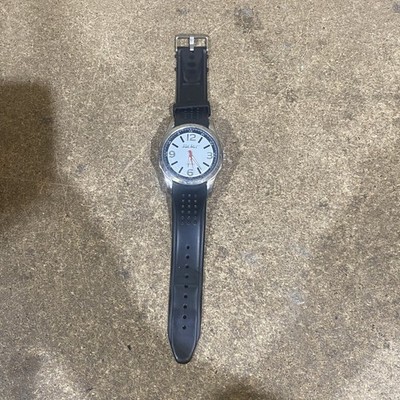 Smith & Jones Chronograph Men's Quartz Analogue Wristwatch Black Rubber Straps