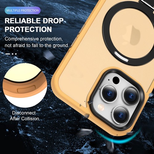Estuche magnético Mag Safe Soporte de anillo Cubierta para iPhone 16 Pro Max 15 14 13 12 - Imagen 29 de 77
