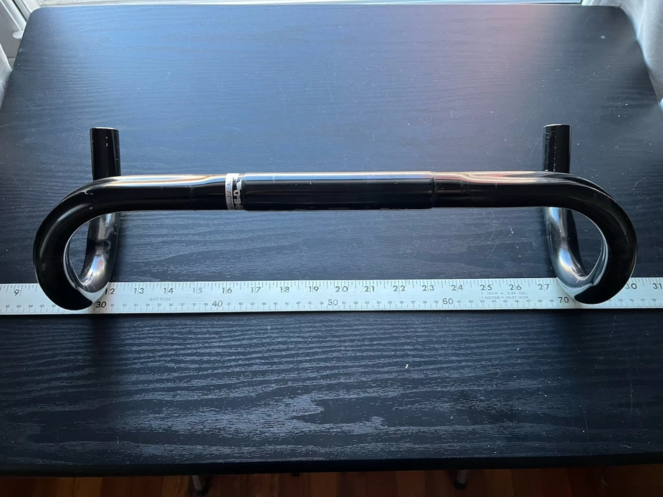 Guidão Cinelli Eubios 42cm liga de alumínio preto gota - Imagem 2 de 4