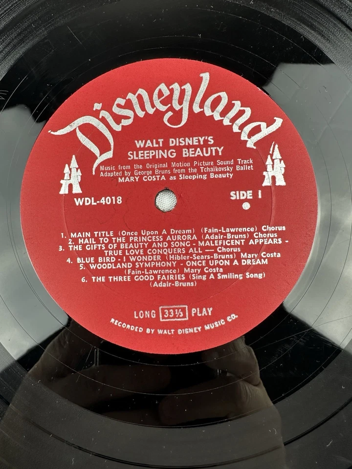 Walt Disney's Sleeping Beauty LP Disneyland WDL-4018 1959 Pressing Red Label - Image 4 of 4