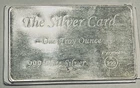 1 oz Silver Pyromet Bar "The Silver Card" - .999 fine - in Original Sleeve