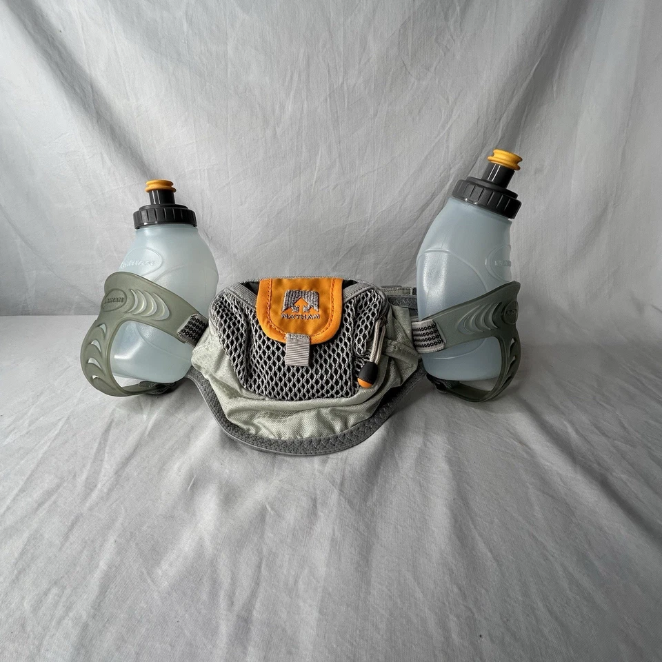 Cinturón de Hidratación Nathan Trail Mix con 2 Botellas Correr Senderismo Tamaño Ajustable - NUEVO Foto 2 de 4