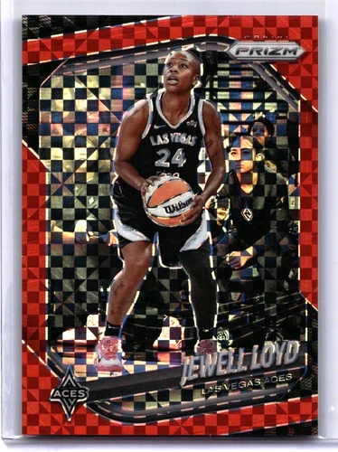 2025 Panini WNBA Prizm Jewell Loyd /75 Red Power Prizms #57 Aces