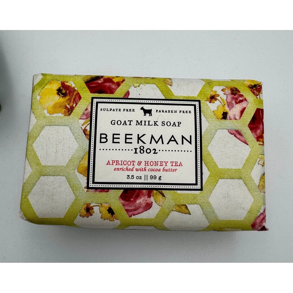 NEU Beekman 1802 Aprikose & Honig Tee Ziegenmilch Seife 3,5 oz EINGESTELLT - Bild 1 von 1