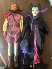 Vintage Disney Sleeping Beauty Prince Barbie & Maleficent Mattel 1998 Lot of 2