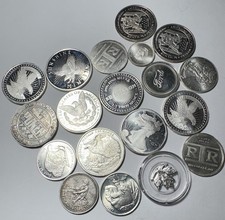 LOT OF 7.7 Oz. Of Mixed Fractional Silver Bullion Rounds 72.73 per troy oz