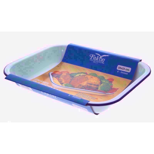 Falcon Enamelware White Blue Enamel Bake Pan Baking Roasting Tray 28 31 34 37cm - Picture 2 of 13