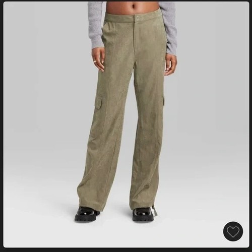 Women's Low-Rise Straight Leg Cargo Pants - Wild Fable - Olive Green Size  XXL 196365466985 | eBay
